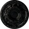 Ekena Millwork Granada Ceiling Medallion (Fits Canopies up to 7 1/8"), Hnd-Painted Black Pearl, 23 1/2"OD x 2 3/4"P CM24GABPS - alternate 1